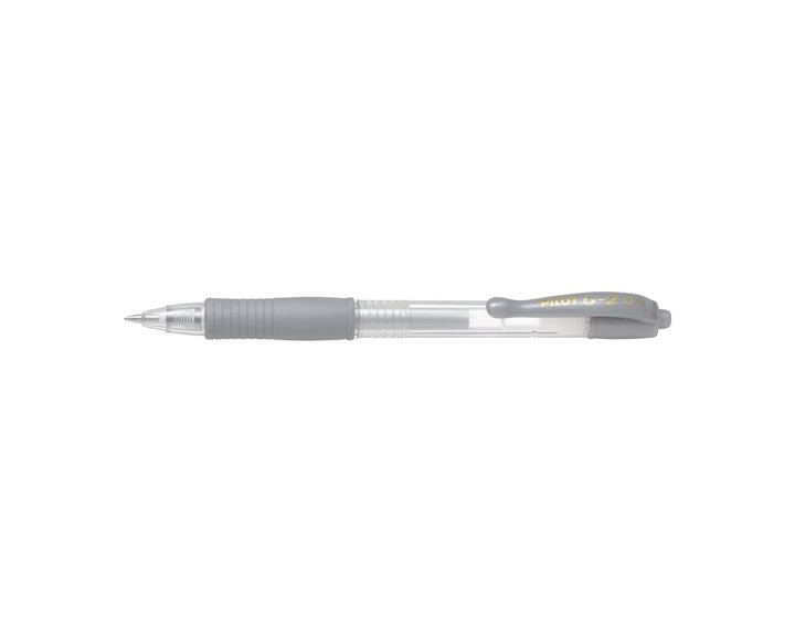 Pilot Στυλό G-2 0.7mm Μεταλλικό Ασημί