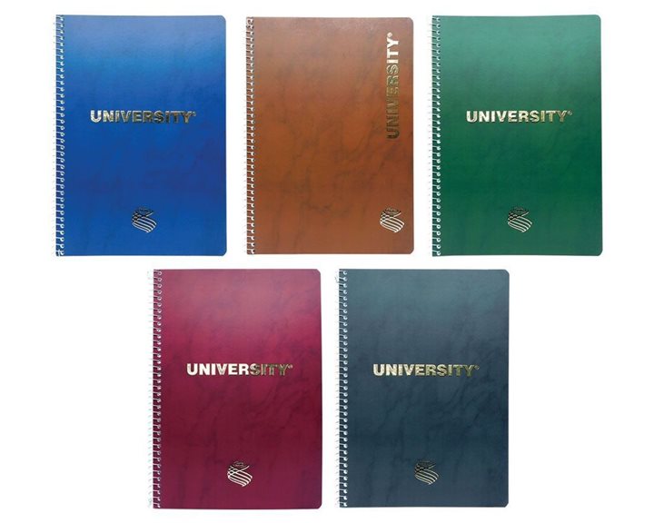 Τετράδιο Σπιράλ Α4 University Gold Foil 2Θ 100Φ Νο 9092