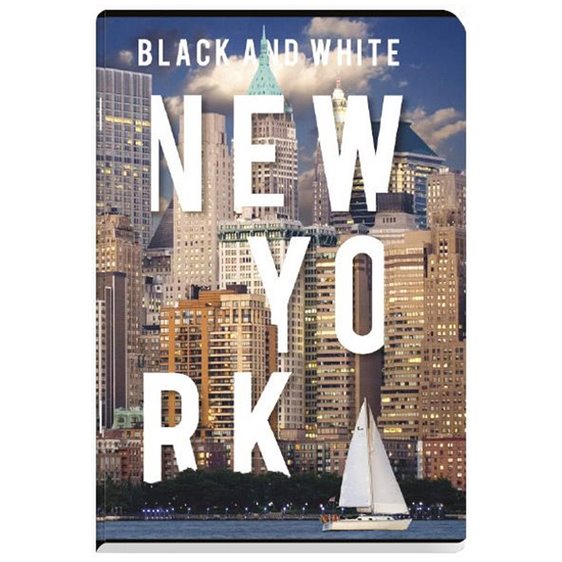 Τετράδιο Καρφίτσα Black and White Α4 80φ City