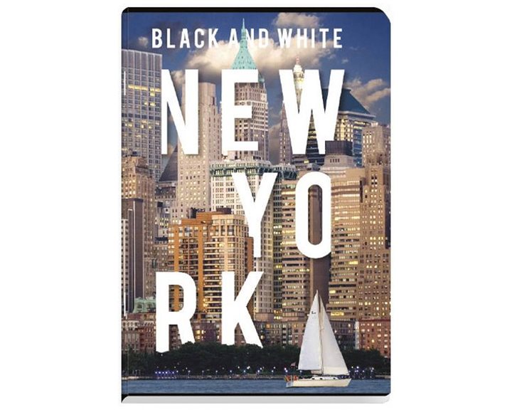 Τετράδιο Καρφίτσα Black and White Α4 80φ City