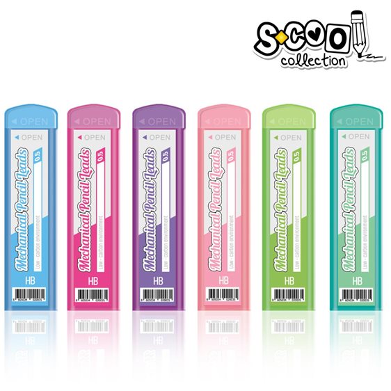 Μύτες Scool Μηχανικών Μολυβιών 0,5mm HB SC443