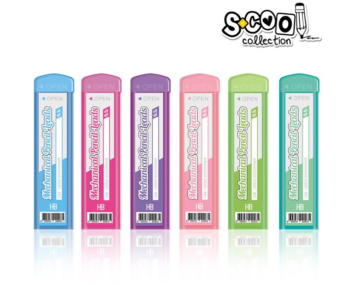 Μύτες Scool Μηχανικών Μολυβιών 0,5mm HB SC443