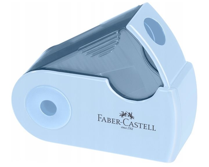 Ξύστρα Faber-Castell  Mini Sleeve Sky Μπλε/Μαυρο/Ροζ