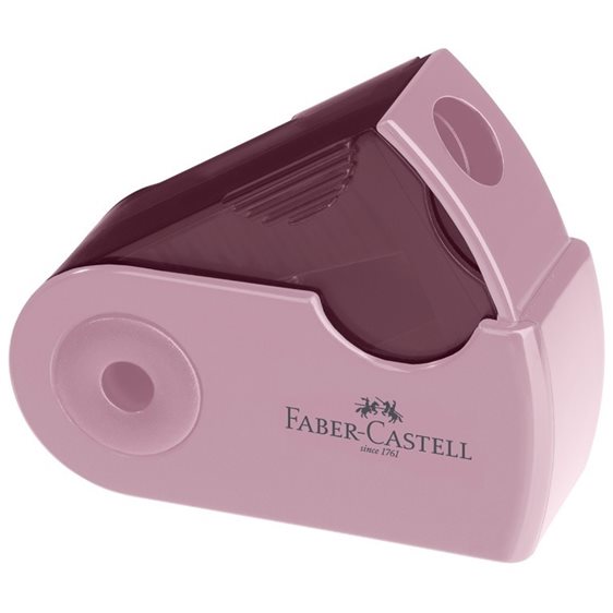 Ξύστρα Faber-Castell  Mini Sleeve Sky Μπλε/Μαυρο/Ροζ