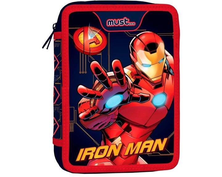 Κασετίνα Must Διπλή Γεμάτη 15χ5χ21 Iron Man 000506238