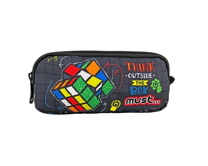 Κασετίνα Βαρελάκι Must 2 Φερμουάρ 21x6x9cm Outside the Box 000585526