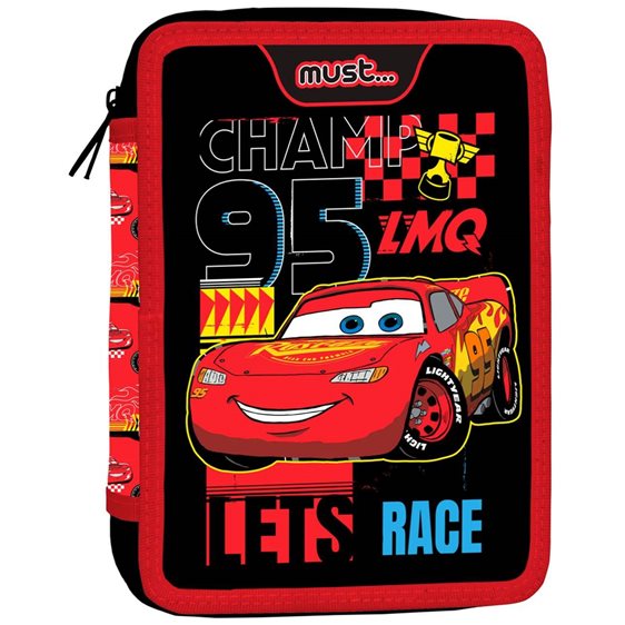 Κασετίνα Διπλή Γεμάτη Must 15x5x21 Cars Lets Race 000564320