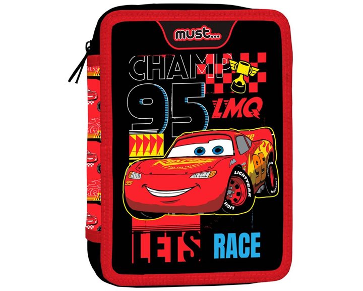 Κασετίνα Διπλή Γεμάτη Must 15x5x21 Cars Lets Race 000564320
