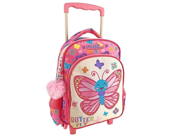 Τσάντα Τρόλει Νηπιαγωγείου 27χ10χ31 2Θήκες Butterfly 000585510