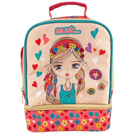 Τσαντάκι Φαγητού Ισοθερμικό Must 22x16x28Be Happy 000585542