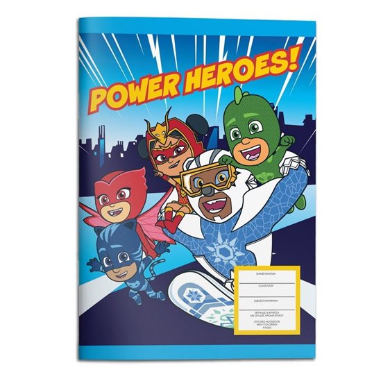 Τετράδιο Καρφίτσα 17x24 PJ Masks 40φ. 000484306