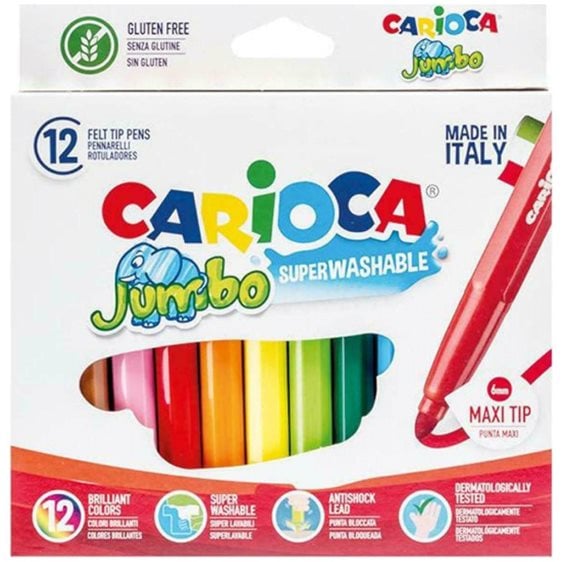 Μαρκαδόροι Universal Carioca Jumbo 12Τεμ.