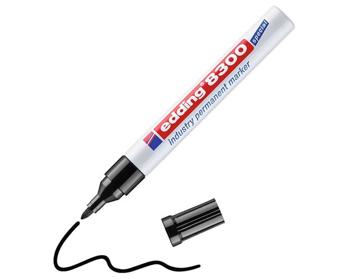 Μαρκαδόρος Edding 8300 Industry Ανεξίτηλος Μαρκαδόρος 1.5-3mm Μαύρος