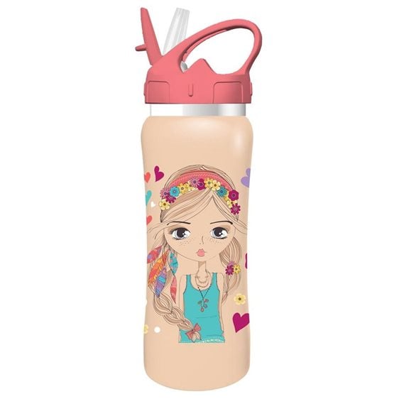 Παγούρι Ανοξέιδωτο Must Με Καλαμάκι 500ml  585698