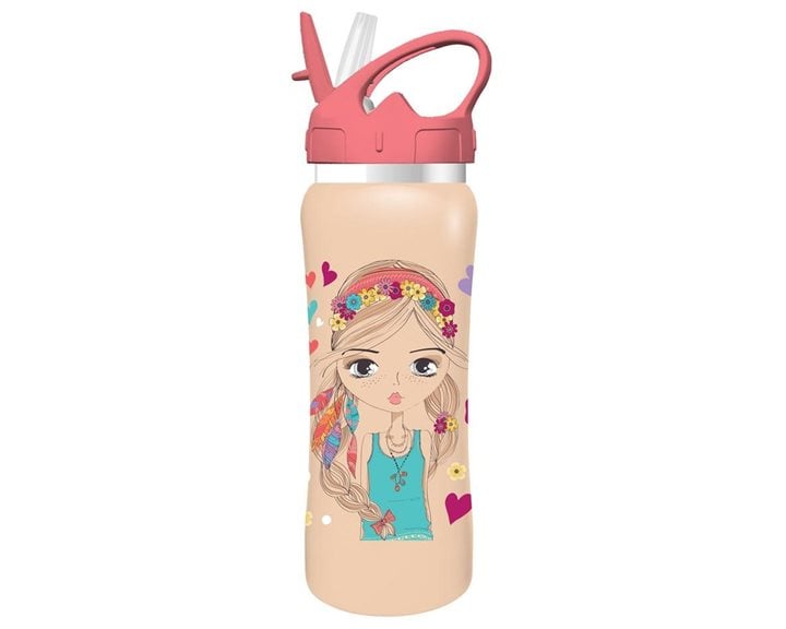 Παγούρι Ανοξέιδωτο Must Με Καλαμάκι 500ml  585698