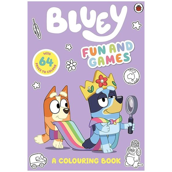 BLUEY: FUN AND GAMES: A COLOURING BOOK ACTIVITY BOOK