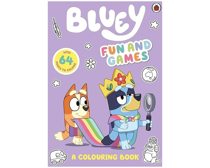 BLUEY: FUN AND GAMES: A COLOURING BOOK ACTIVITY BOOK