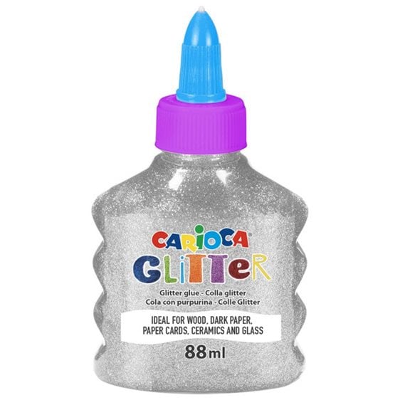 Κολλά Carioca Glitter Spark 88ml Ασημί 31097/19