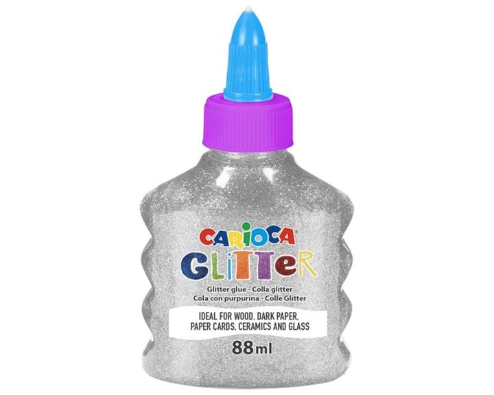 Κολλά Carioca Glitter Spark 88ml Ασημί 31097/19