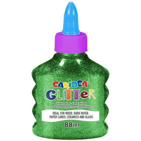 Κολλά Carioca Glitter Spark 88ml Πράσινη 31097/04