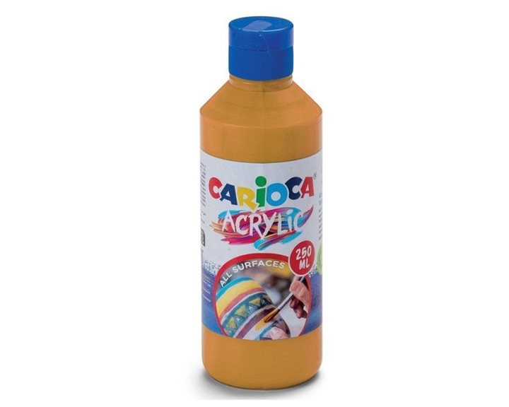 Carioca Ακρυλική Τέμπερα 250ml Gold 40431/19