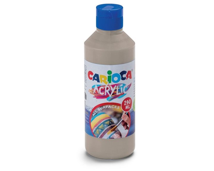 Carioca Ακρυλική Τέμπερα 250ml Silver 40431/20