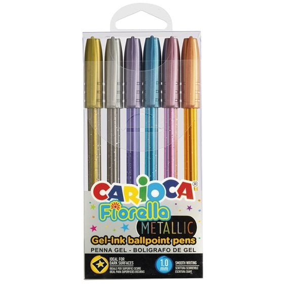 Στυλό Carioca Metallic Gel Σετ 6τμχ 43363