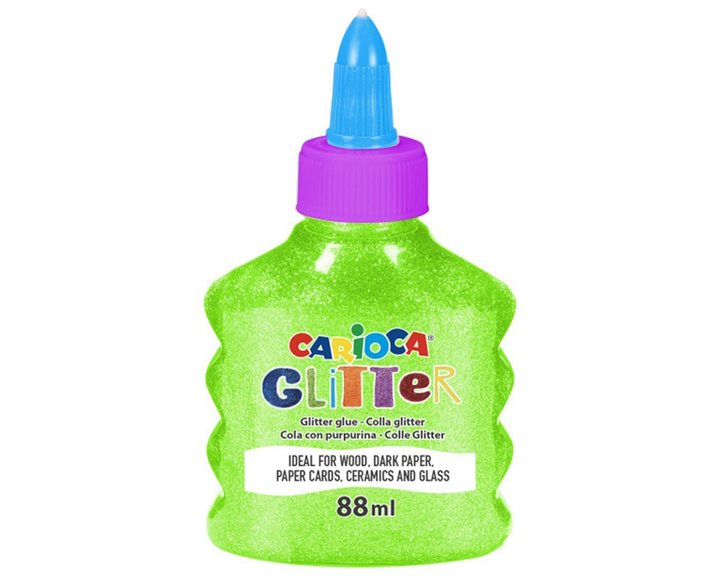 Κολλά Carioca Neon Glitter 88ml Πράσινη 31096/38