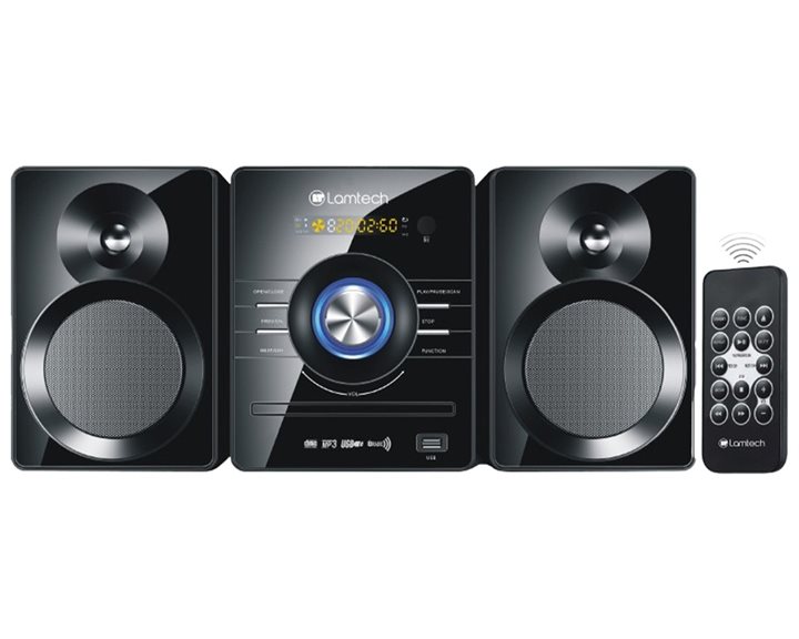 LAMTECH MINI HI-FI SYSTEM 50W BLACK