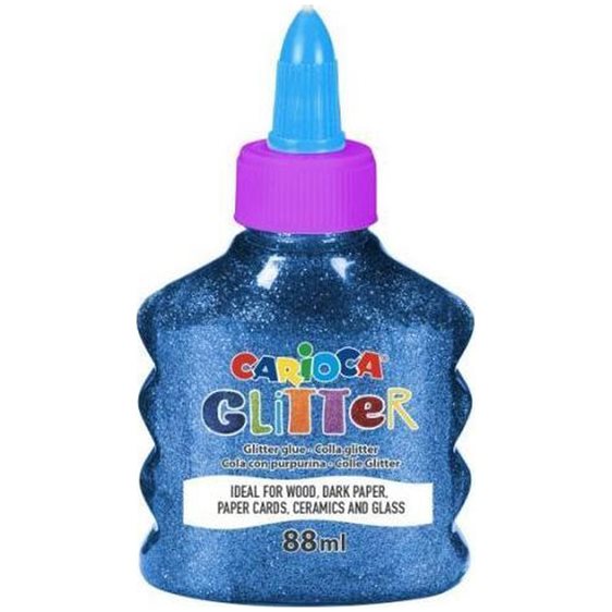 Κολλά Carioca Glitter Spark 88ml Μπλε 31097/02