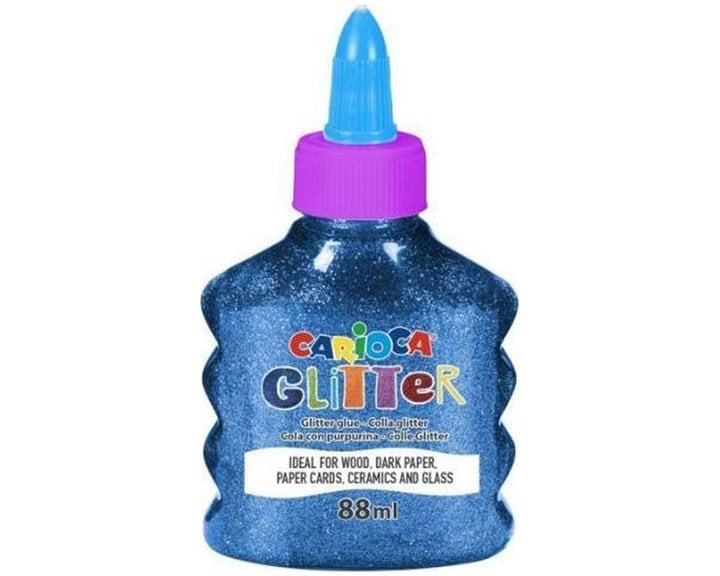 Κολλά Carioca Glitter Spark 88ml Μπλε 31097/02