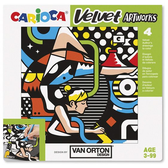 Carioca Velvet Σετ Ζωγραφικής 4τμχ 43604