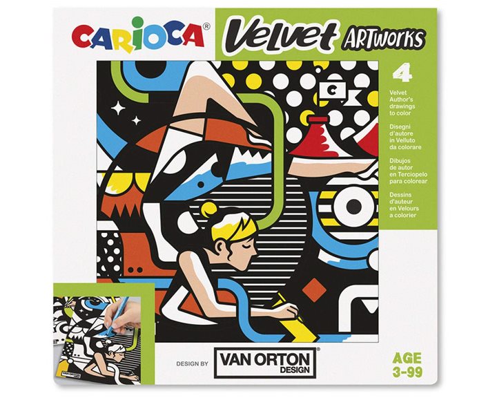Carioca Velvet Σετ Ζωγραφικής 4τμχ 43604