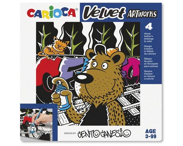Carioca Velvet Σετ Ζωγραφικής 4τμχ 43601