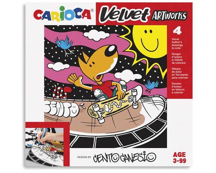 Carioca Velvet Σετ Ζωγραφικής 4τμχ 43602