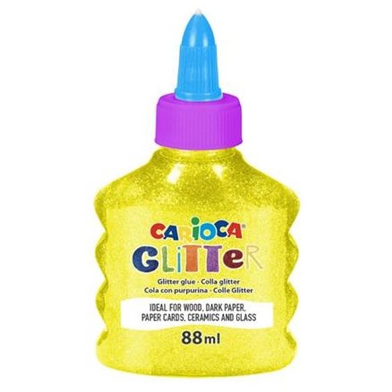 Κολλά Carioca Neon Glitter 88ml Κίτρινη 42116/34