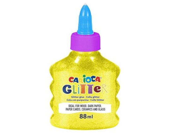 Κολλά Carioca Neon Glitter 88ml Κίτρινη 42116/34