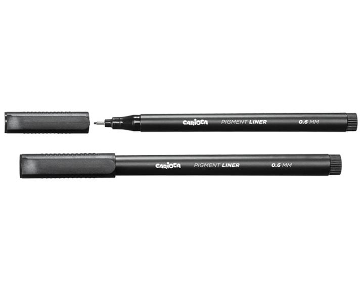 Μαρκαδόρος Carioca  Σχεδίου 0.6mm Μαύρο 45256