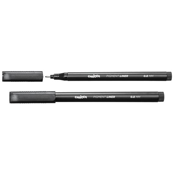 Μαρκαδόρος Carioca  Σχεδίου 0.8mm Μαύρο 45257