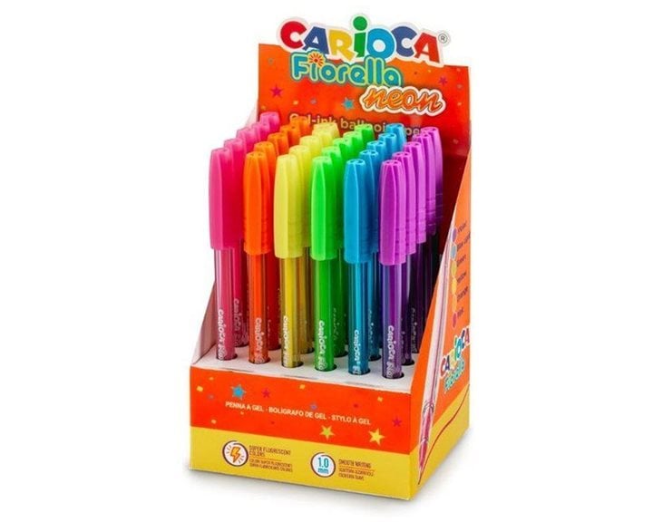 Στυλό Carioca Fiorella Gel Neon Διάφορα Χρώματα 1mm 43370