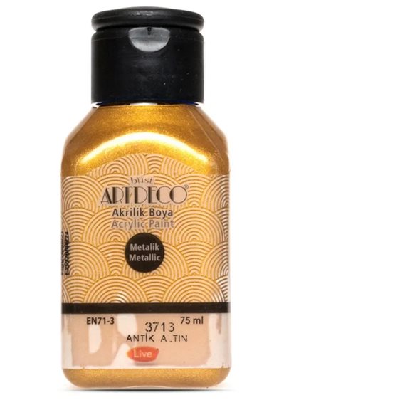 Artdeco 75 ml Ακρυλικό Μεταλλικό Χρώμα Antique Gold 3713