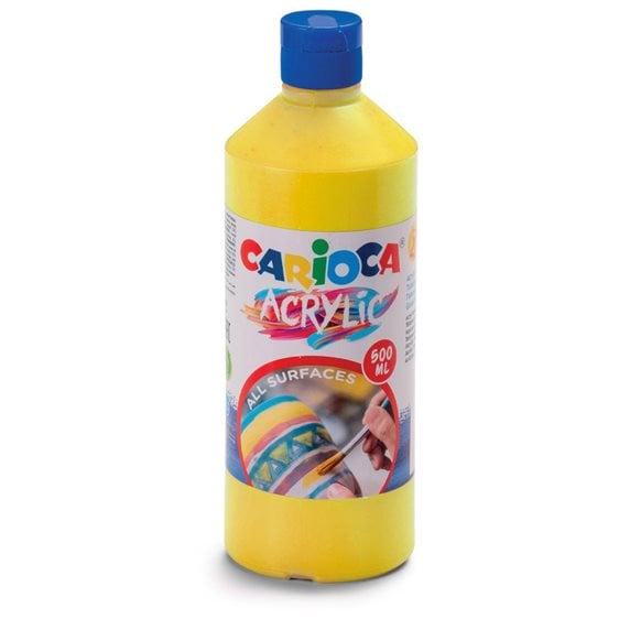 Carioca Ακρυλική Τέμπερα 500ml Primary Yellow 40432/03