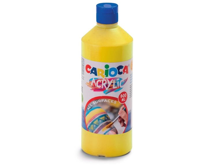 Carioca Ακρυλική Τέμπερα 500ml Primary Yellow 40432/03