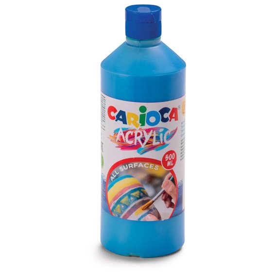 Carioca Ακρυλική Τέμπερα 500ml Primary Blue 40432/05