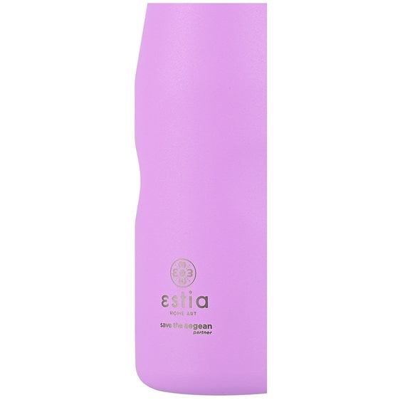 Estia Θερμός Travel Flask Save The Aegean 500Ml Lavender Purple