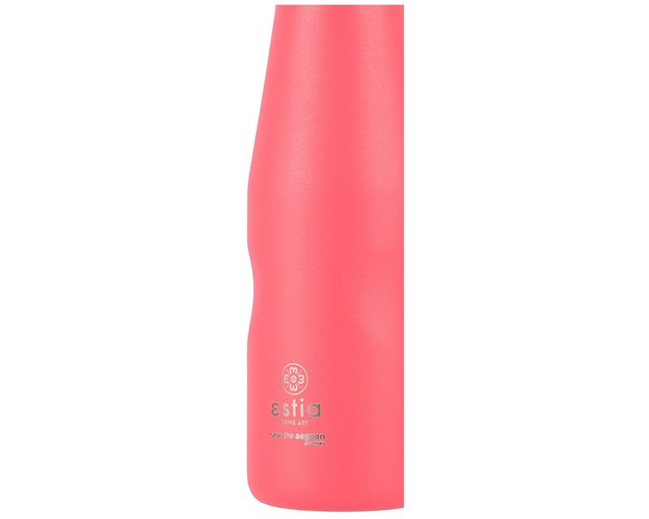 Estia Θερμός Travel Flask Save The Aegean 500Ml Fusion Coral