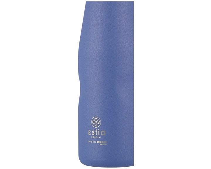 Estia Θερμός Travel Flask Save The Aegean 500Ml Denim Blue
