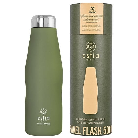 Estia Θερμός Travel Flask Save The Aegean 500Ml Forest Spirit