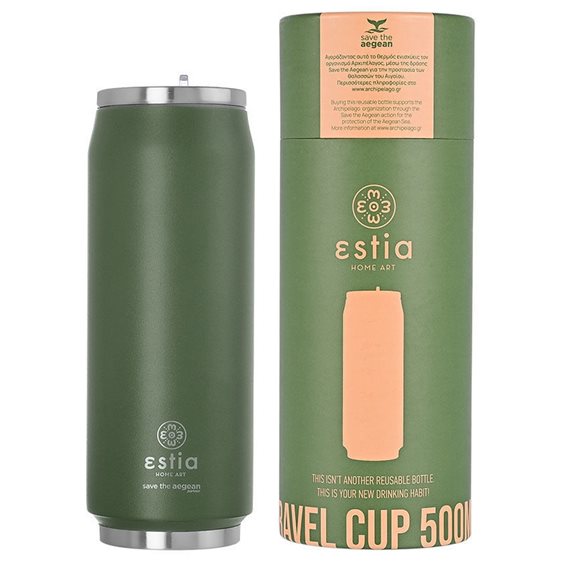 Estia Θερμός Travel Cup Save The Aegean 500Ml Forest Spirit