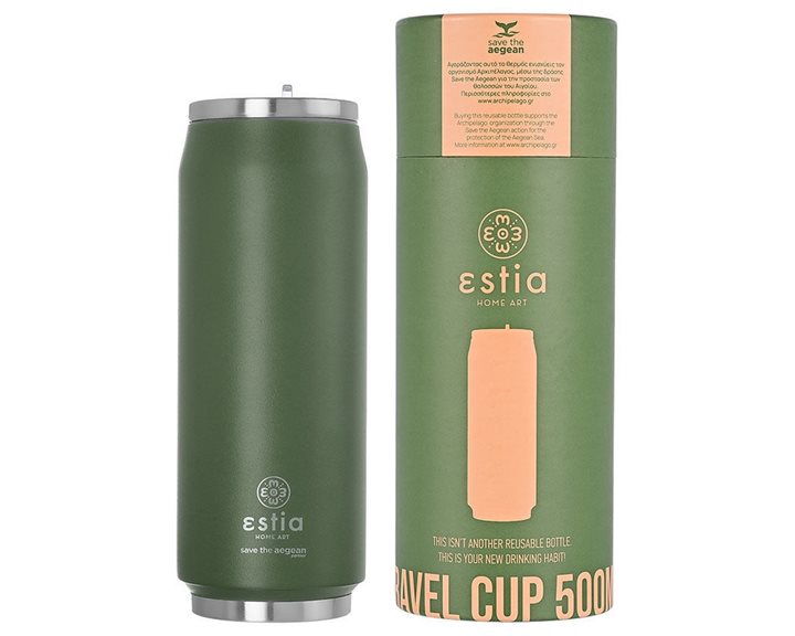 Estia Θερμός Travel Cup Save The Aegean 500Ml Forest Spirit